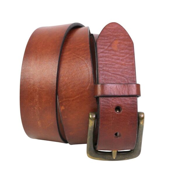 Levi's SADDLE BROWN REAL LEATHER 1 3/8"Wd CASUAL DRESS MEN'S BELT Sz 40/100 (X12 - Picture 1 of 16